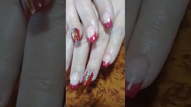 Коррекция ногтей ! Изысканный красный смотреть онлайн