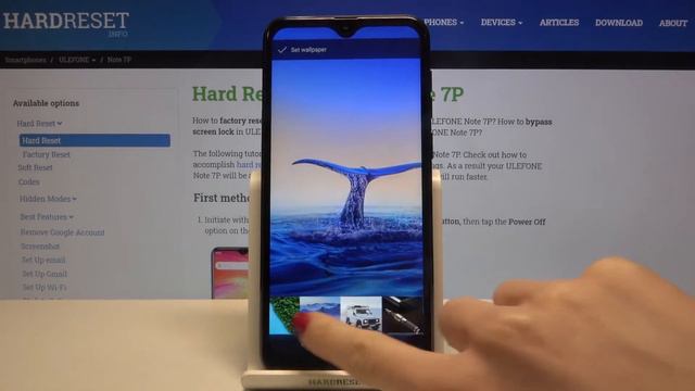 How to Change Wallpaper in ULEFONE Note 7P – Update Main Screen смотреть онлайн