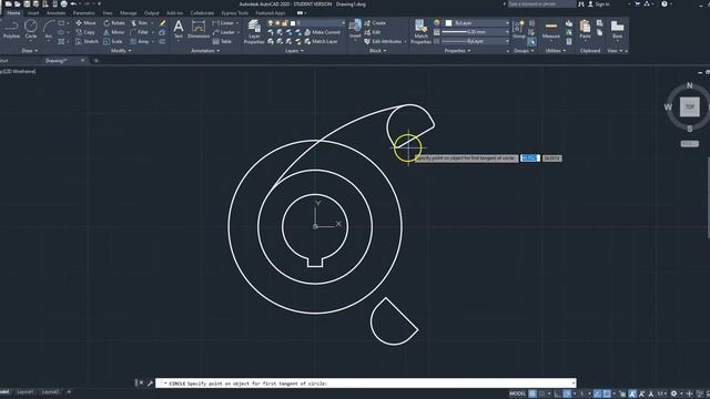 AutoCad 2020 Teknik Resim Mühendislik Çizimi 2 Boyut Örnek Uygulama 11 смотреть онлайн