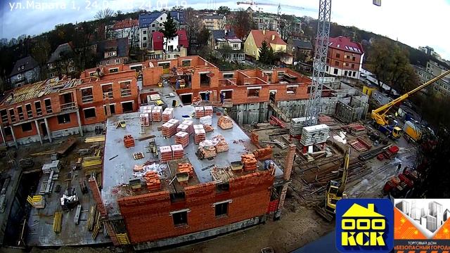 Динамика строительства дома на ул.Марата за 2018 год