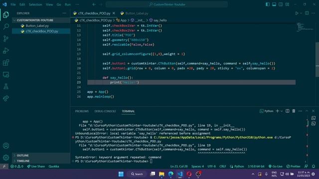 Revolutionize Your Coding with POO, CheckBoxes, and CustomTkinter! ? смотреть онлайн