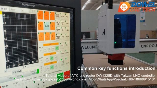 How to operate LNC controller of ATC cnc router? DOWEL CNC смотреть онлайн