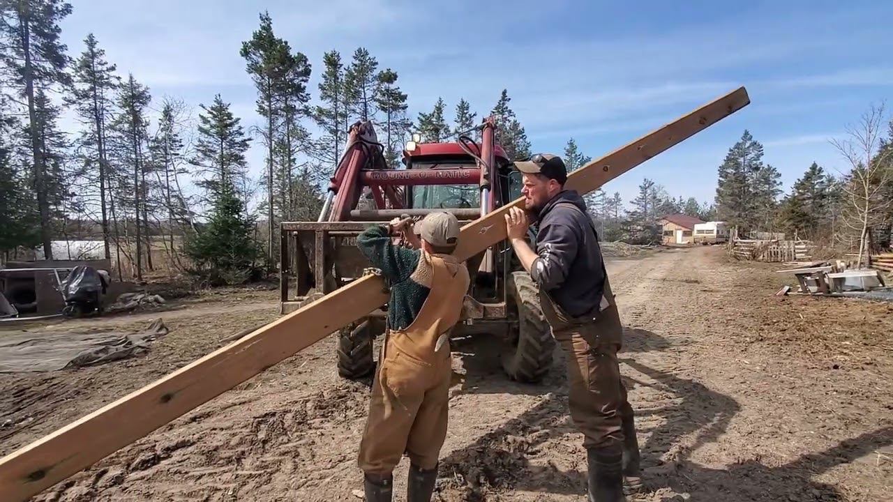 MEGA Farm Shop Build/Addition to Our off grid Home. смотреть онлайн