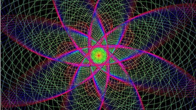 Python Turtle Graphics Rainbow Mesh Version 1 Timelapse (With Code) смотреть онлайн