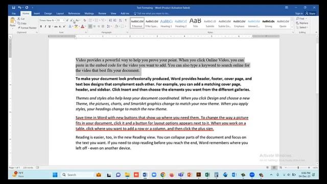 Text Formatting in MS Word MS Word Tutorial for Beginners Your Lab Tutorial смотреть онлайн