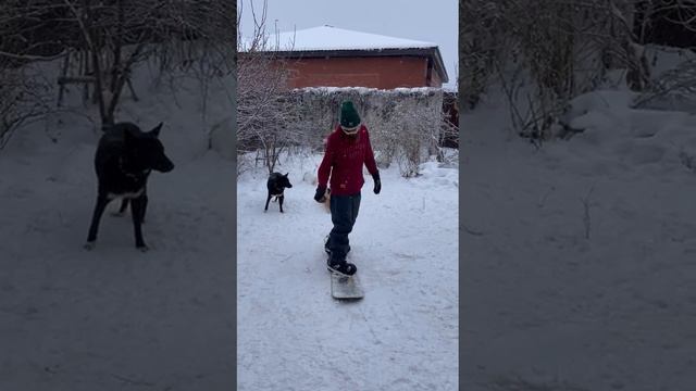 что мы делаем, что бы научиться кататься на доске. смотреть онлайн