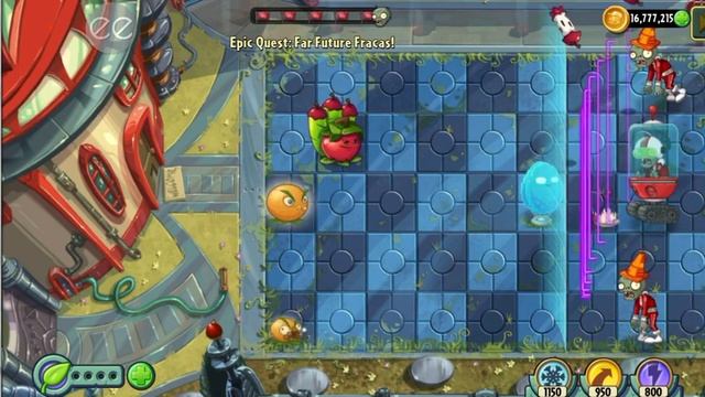 Plants vs Zombies 2 ☘️ Gameplay Walkthrough part 44 Epic Quest Far Future Fracas (ios, Android) смотреть онлайн