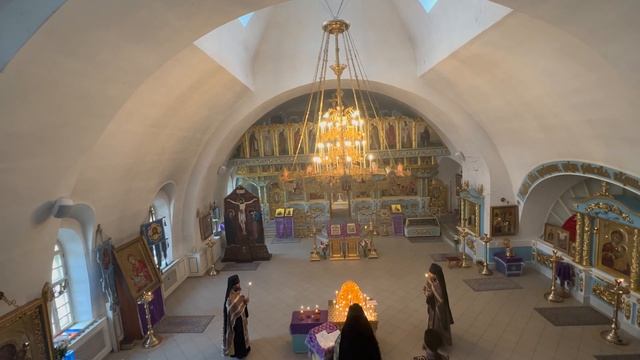 Панихида в Крыпецком монастыре 25 марта 2023 г. смотреть онлайн
