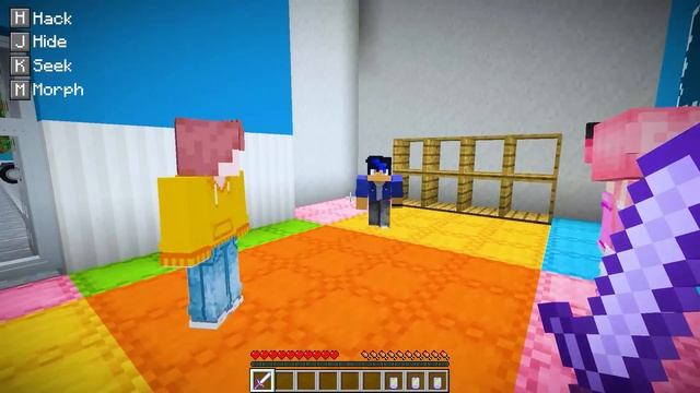 Using INVISIBLE Cheats In Minecraft Hide N' Seek! смотреть онлайн