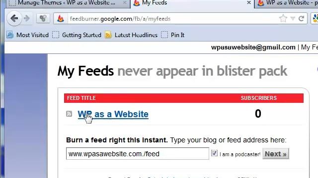 WordPress: How To - Burn A Feedburner Feed смотреть онлайн