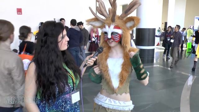 Princess Mononoke FOREST SPIRIT Cosplay At Anime Boston 2014