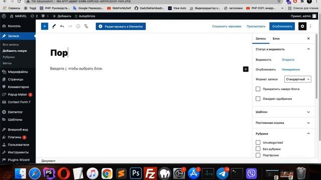 Wordpress создаем портфолио смотреть онлайн