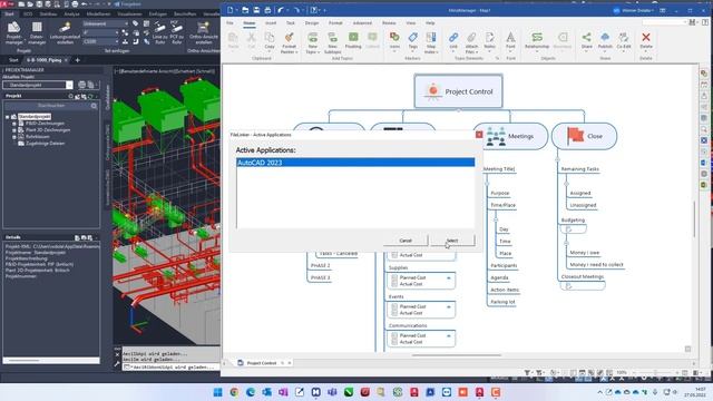 AutoCAD Plant 3D 2023 - FileLinker - MindManager смотреть онлайн