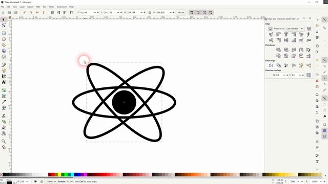 Create an Atom Icon in Inkscape смотреть онлайн