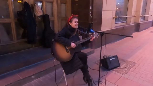 Шарлот – Щека на щеку. Cover. Кавер. Живое выступление на Арбате в Москве Music WorldSun смотреть онлайн