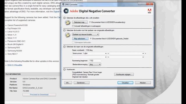 Nef/Raw omzetten naar DNG смотреть онлайн