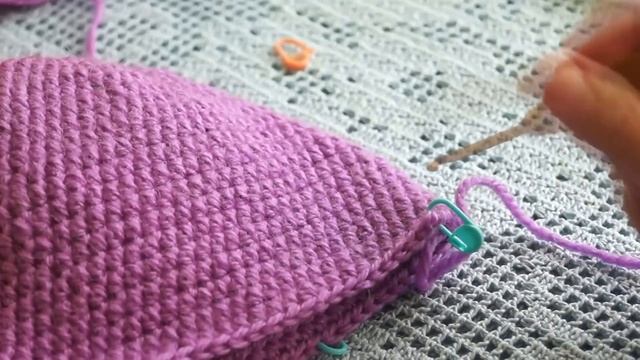 Детская двойная шапочка- пони (crochet baby hats) (Шапка #18) смотреть онлайн