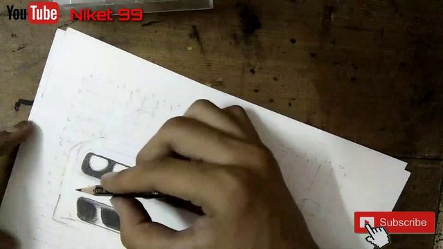 How to draw #dodge Challenger #srt Realistic Pencil drawing | sketch of Car drawings Niket99 смотреть онлайн