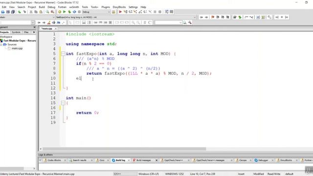8 Fast Modular Exponentiation Recursive Implementation смотреть онлайн