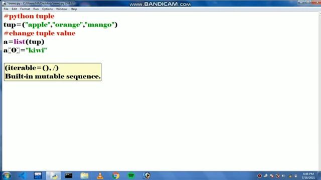 PYTHON TUPLE TUTORIAL IN TAMIL | PYTHON TUTORIAL | SMT PROGRAMMING смотреть онлайн