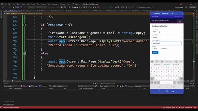 CRUD Operation In .NET MAUI Blazor App (SQLite) смотреть онлайн