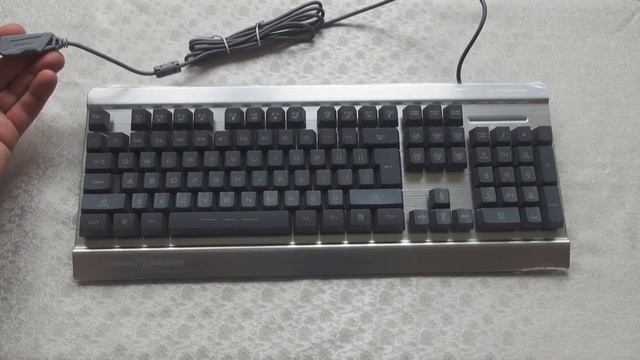 Металлическая игровая клавиатура RGB - Ajazz AK27, распаковка, обзор смотреть онлайн