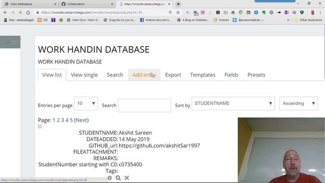 How to provide a GITHUB Invitation URL to the Moodle Hand In Work Database смотреть онлайн
