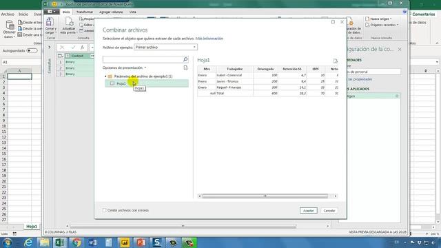 Power Query. Importar el contenido de una carpeta a Excel. (archivos excel) смотреть онлайн