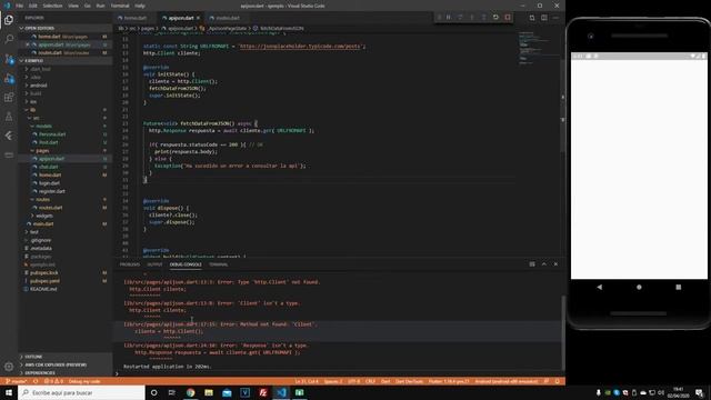 Flutter | Consultar datos JSON por petición get de manera manual. смотреть онлайн