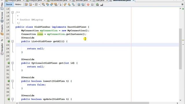 31.4 QLSV - Thiết kế theo Design Pattern DAO смотреть онлайн