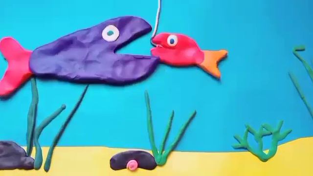 Рыбки ||мультик из пластилина|| смотреть онлайн