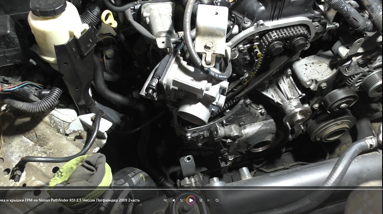 Замена прокладок теплообменника и крышки ГРМ на Nissan Pathfinder R51 2,5 Ниссан Патфайндер 2009 2ча