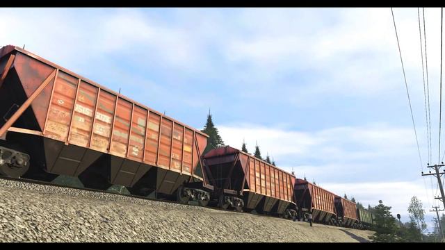 [Trainz 19] 2М62+3М62У с товарняком 6000 тонн