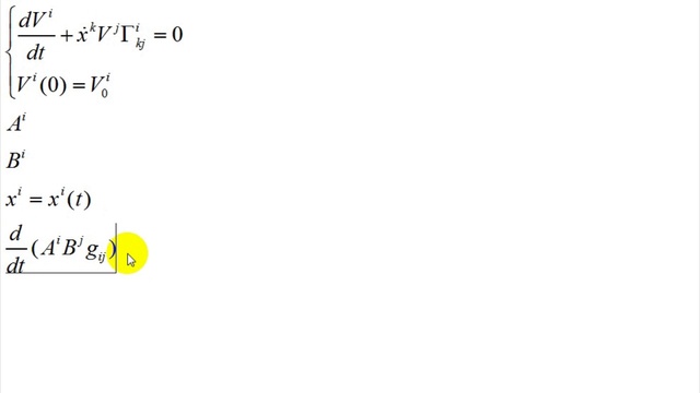 Общая теория относительности | дифф. геом. | пов. | ковариантная производная от метрики смотреть онлайн