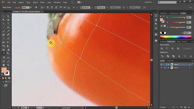 The Mesh Tool - Coloring and Shading - Adobe Illustrator смотреть онлайн