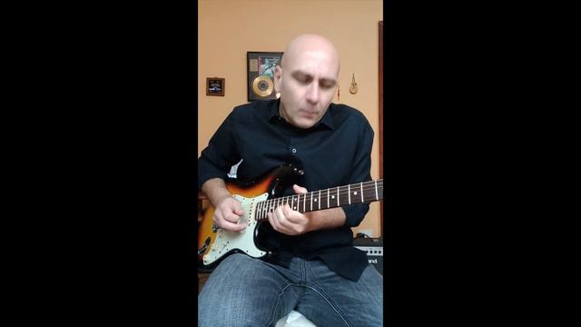 Slow blues jam in the style of David Gilmour смотреть онлайн