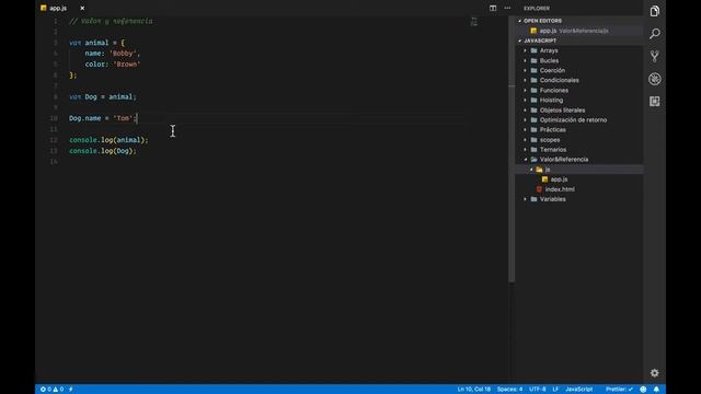 16. Valor y Referencia - JavaScript: la guía completa смотреть онлайн