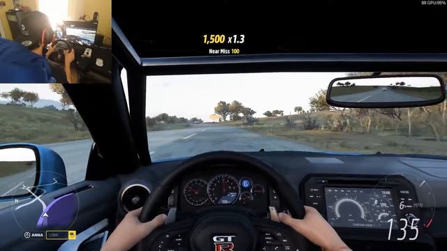 1000HP Nissan GTR Nismo R35 | Forza Horizon 5 | Steering Wheel Gameplay смотреть онлайн