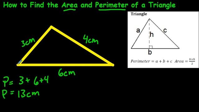 How to Find the Area and Perimeter of a Triangle смотреть онлайн