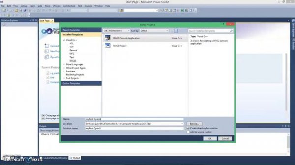 Setting Up OpenGL In Visual Studio 2010 C++ | Fresh Install → OpenGL Window