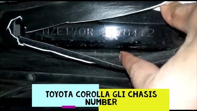 Toyota Corolla GLI Chasis number location смотреть онлайн