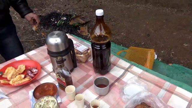 Наш нехитрый лесной обед. Застолье. Телеши. смотреть онлайн
