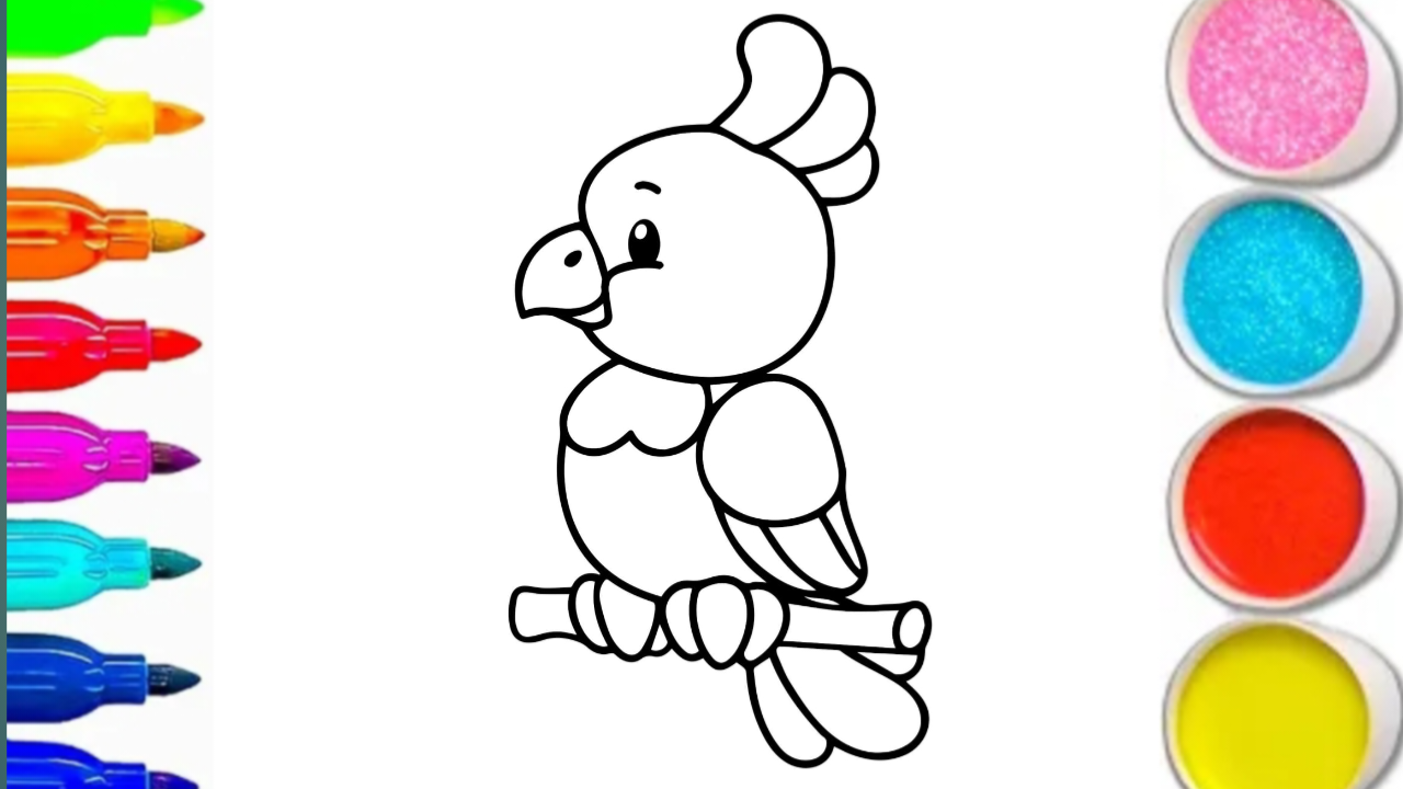 КАК НАРИСОВАТЬ МИЛЫЙ ПОПУГАЙ смотреть онлайн