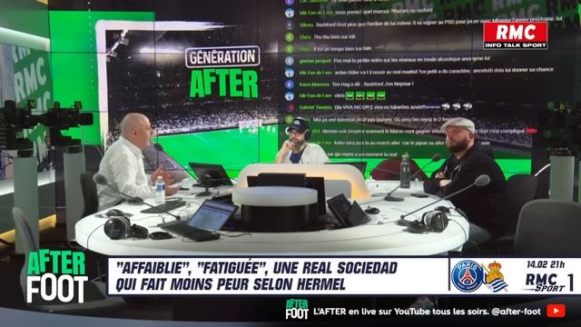 PSG - Real Sociedad : "Affaiblie, fatiguée", une Real Sociedad qui fait moins peur selon Hermel смотреть онлайн