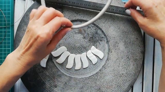 Колье с крупным агатом, перламутром. Дефиле. Процесс смотреть онлайн