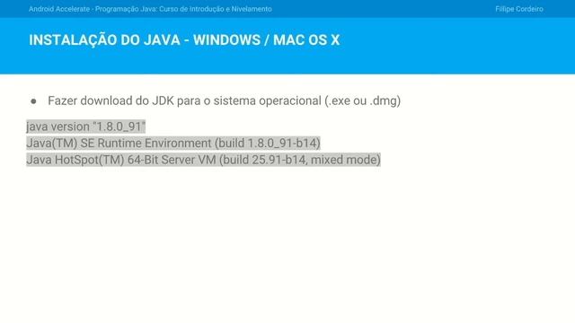 Aula 3 – Instalação do Java JDK смотреть онлайн