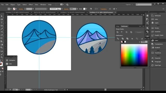 flat design in illustrator without gradient смотреть онлайн