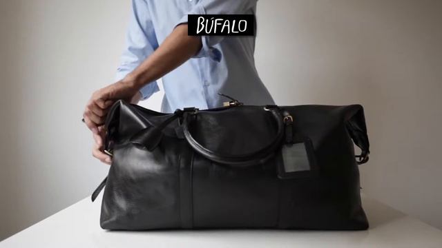 BBJ01B (Big) Черная дорожная сумка из телячьей кожи смотреть онлайн