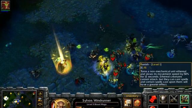 Warcraft 3 Race Gameplay - Blood Elves - Part 1 - (Ver. 4 Easy UD Com) Custom Race смотреть онлайн
