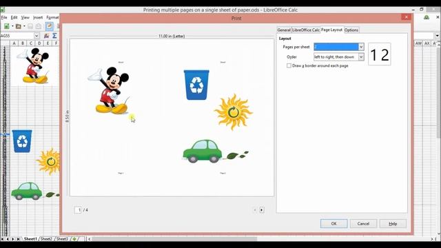 libreoffice calc print multiple pages per sheet смотреть онлайн